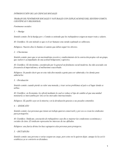 Fenómenos: sociales y naturales