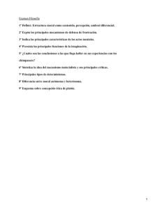 Examen Filosofía 1º Definir: Estructura moral como contenido, percepción, umbral diferencial.