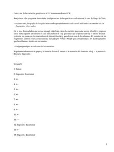 Detección de la variación genética en ADN humano mediante PCR