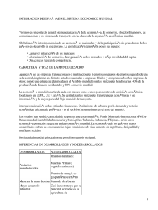 Geografía de España. España en el sistema económico mundial