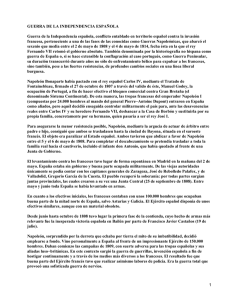 GUERRA DE LA INDEPENDENCIA ESPAÑOLA