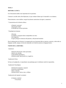 TEMA 3 HISTORIA CLINICA