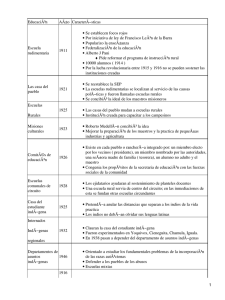EducaciÃ³n AÃ±o CaracterÃ−sticas Se establecen focos rojos