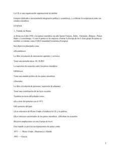 La UE es una organización supranacional de ámbito