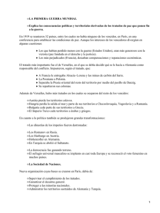 Historia del mundo contemporánea de la primera mitad del siglo XX