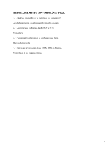 HISTORIA DEL MUNDO CONTEMPORÁNEO 1ºBach.