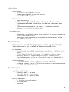 Antiguo régimen. Economía feudal.