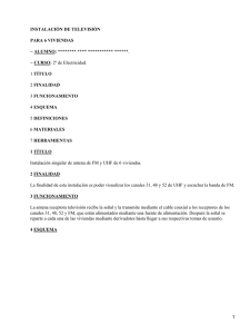 Instalación de televisión