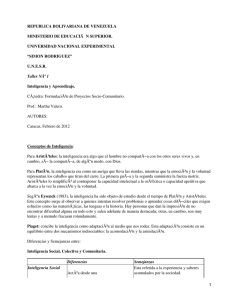 Inteligencia y aprendizaje