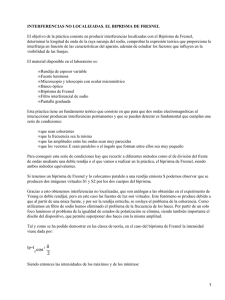 Interferencias con Biprisma de Fresnel: Práctica de Laboratorio