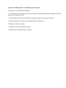 Introducción al Derecho del Trabajo