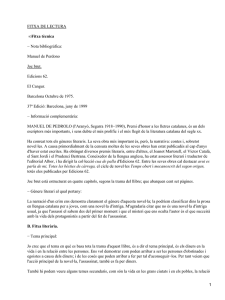 FITXA DE LECTURA − Nota bibliogràfica: Manuel de Perdono Joc brut.