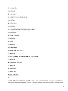 1−Introducción. (PÀGINA 2) 2−Desarrollo. 1−ESTRUCTURA I ARGUMENT