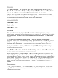 Análisis de La casa de Bernarda Alba de Lorca