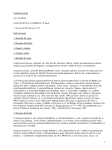 Camilo José Cela Índice General 1. Biografía del autor.