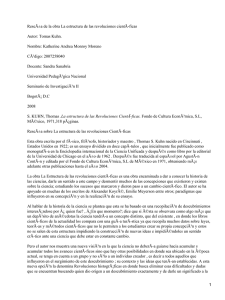 La estructura de las revoluciones científicas; Tomas Kuhn