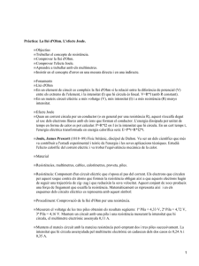 La llei d'Ohm. L'efecte Joule