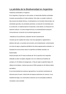 La Pérdida de la biodiversidad en Argentina
