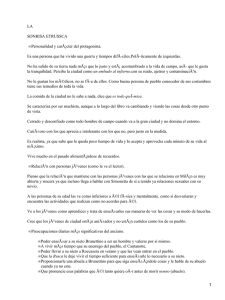 LA SONRISA ETRUSSCA Personalidad y carÃ¡cter del protagonista.