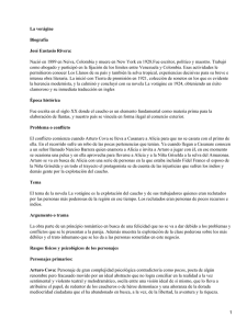 La vorágine Biografía José Eustasio Rivera: