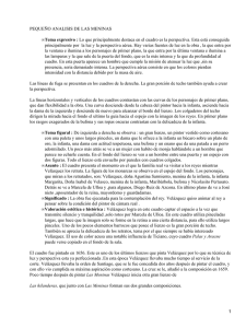 PEQUEÑO ANALISIS DE LAS MENINAS Tema expresivo : •