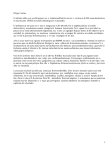 Peligro: Sectas