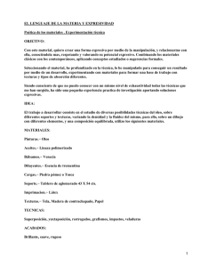 Lenguaje de la materia y expresividad