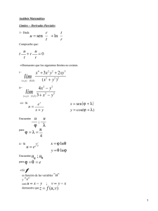 Límites y derivadas