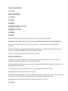 POEMAS HOMERICOS LA ILIADA OBRA DE HOMERO LA ODISEA