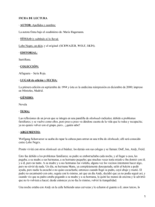 FICHA DE LECTURA · AUTOR: · TÍTULO