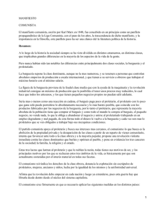 Manifiesto comunista; Karl Marx y Friedrich Engels