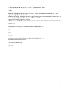 Matemáticas aplicadas a la empresa