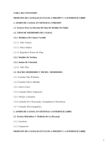 Medición de caudales
