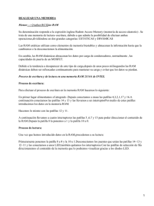 Memoria RAM (Random Access Memory)