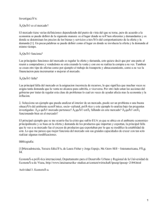 InvestigaciÃ³n: Â¿QuÃ© es el mercado?