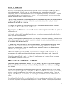Miedo al feminismo