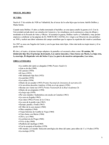 MIGUEL DELIBES SU VIDA