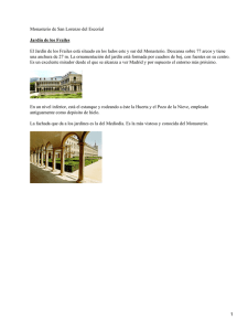 Monasterio de San Lorenzo del Escorial Jardín de los Frailes
