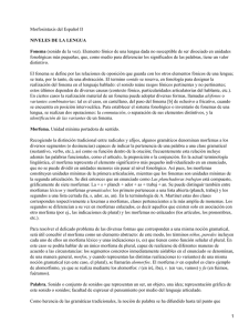 Morfosintaxis del español