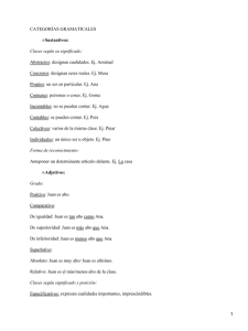 Morfosintaxis del español