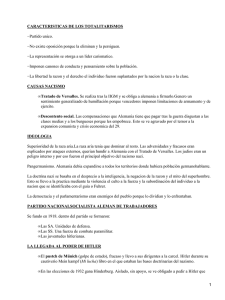 CARACTERISTICAS DE LOS TOTALITARISMOS −Partido unico.