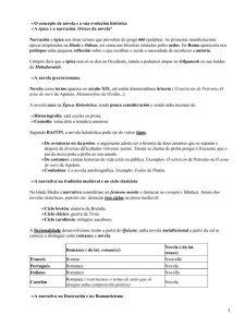 Novela e a súa evolución histórica