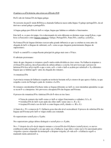 O galego e a súa historia