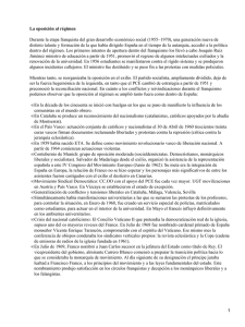 Oposición al Régimen del General Franco