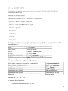 UD. 1 LA ORACIÓN SIMPLE