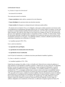 Origen y radicalización de la Revolución Francesa
