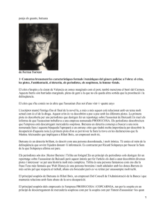 Penja els guants, butxana; Fernand Torrent