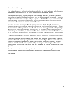 Pensamiento mítico-mágico