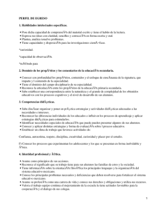 Perfil de Egreso para Normalistas
