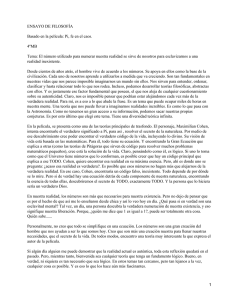 Ensayo Filosófico Película Pi: Números y Realidad